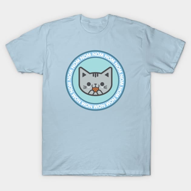 Nom Nom Cat T-Shirt by Kitty Cotton